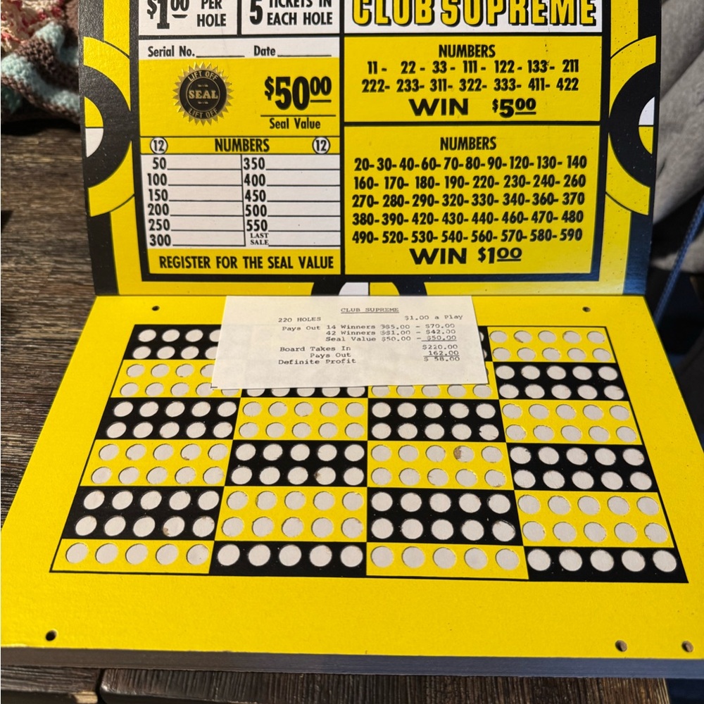 Supreme Yellow and Black Scratch Card Game